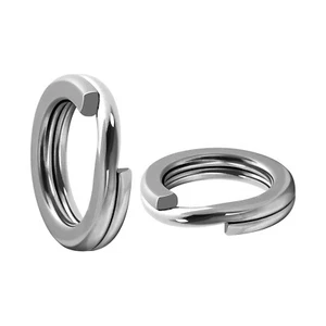 50/100pcs Fishing Split Rings 13-265LB Stainless Steel Line Lure Connector - Picture 1 of 19