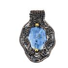 Pietersite Wire Wrapped Pendant Handcrafted Copper Partywear Jewelry 2.91"