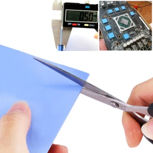 Silicone Thermal Pad Adhesive GPU CPU PC Fan Cooler Heatsink 100x100mm x 0.5mm - Zdjęcie 1 z 12