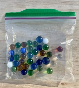 VINTAGE Gruppe MURMELN ohne Katzenauge Typ in verschiedenen Farben - Bild 1 von 2