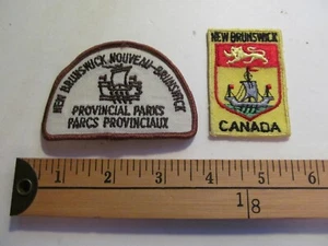(2 RARO NUOVO STEMMA TOPPA RANGER PARCO PROVINCIALE CANADA BRUNSWICK WILDLIFE CANADA) - Foto 1 di 1