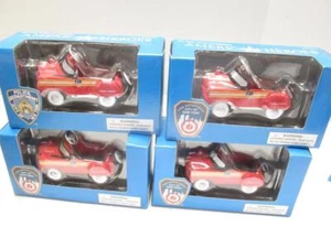 K-LINE - AMERICAN HEROES FDNY SCALA 0/027 PEDALE AUTO- 4 PEZZI- NUOVO-GRANDI REGALI - Foto 1 di 3