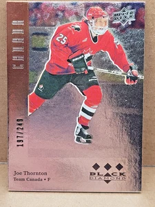 2019-20 Black Diamond Joe Thornton World Juniors Retro Rookie Tribute #BDT-JT - Picture 1 of 2