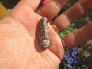 Vintage Fine African Shona Soapstone multi face carving stone modernist pendant - Picture 1 of 11