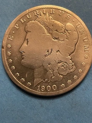 Dólar de plata O Morgan 1900 Foto 1 de 2