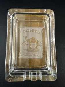 Posacenere Camel - Posacenere per sigarette, tabacco in vetro inciso trasparente con orig. Scatola - Foto 1 di 5