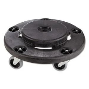 Rubbermaid Commercial Brute Round Twist On/Off Dolly 250lb Capacity 18dia x 6 - Picture 1 of 8