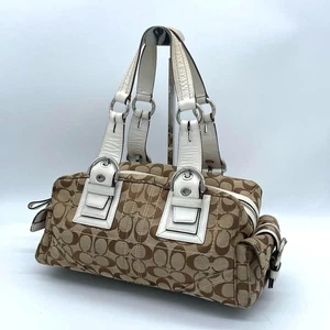 COACH Y2K Signature Pocket Soho Satchel Handtasche Mini Boston Bag Canvas Japan - Bild 1 von 9