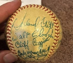 1953 Sf San Francisco squadra firmata giocatori di baseball Harlond Clift Psa completo 24 sig - Foto 1 di 9