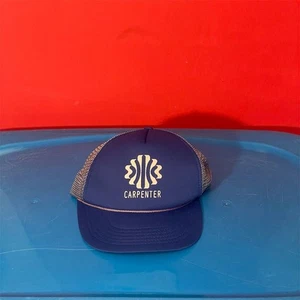Vintage Carpenters Union Trucker Hat Blue Adjustable Snapback Cap - Imagen 1 de 6