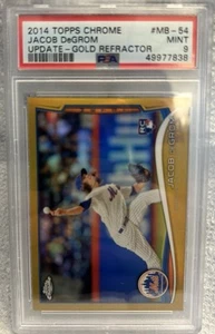 2014 Topps cromo Jacob Degrom refractor dorado #/250 ref PSA 9 tarjetas #MB-54 RC - Imagen 1 de 1