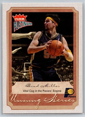 Brad Miller Indiana Pacers #160 Fleer Platinum 2002-03 Foto 1 de 2