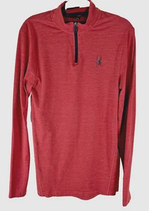 Spyder Active Quarter Zip Pullover Camicia Uomo Taglia S Corallo - Foto 1 di 5