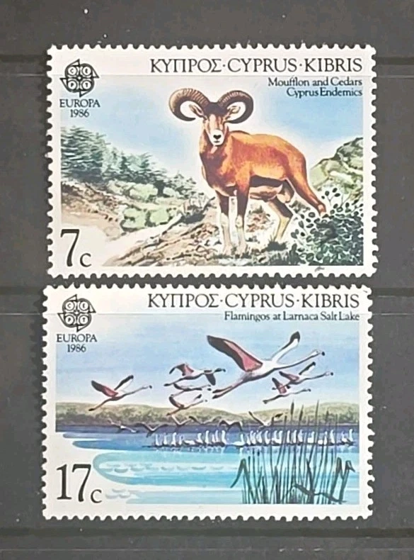 Cyprus Scott 669-670 Europa C.E.P.T. 1986 Protection Of The Environment VF MNH - Image 1 of 1