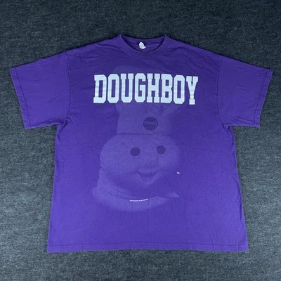 De Colección Camisa Pillsbury Doughboy Para Hombres Púrpura XL Mascota Promo Hornear Gráfico Camiseta 2011 Foto 1 de 4