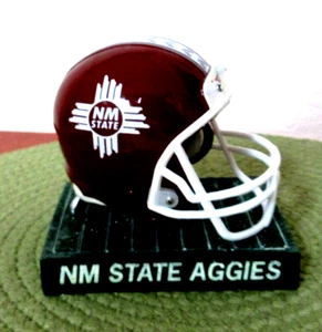 New Mexico State Aggies Football Statue Helmet & Field Original Box - Picture 1 of 8