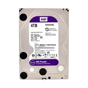 WD Purple 4tb Hdd Festplatte 3,5" Sata für DVR Kameras Pc Nas Generalüberholt - Bild 1 von 4