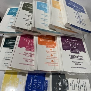 Stampin Up Classic Stampin Pad,Water Based Dye Ink,SEALED & USED*SHIP/DISCOUNT - Picture 1 of 94