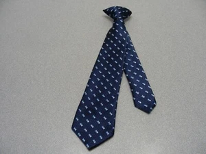 Blue Polyester - CHILD SIZE - 2T to 4T - 12 inch long Clip-On Neck Tie! - Picture 1 of 7
