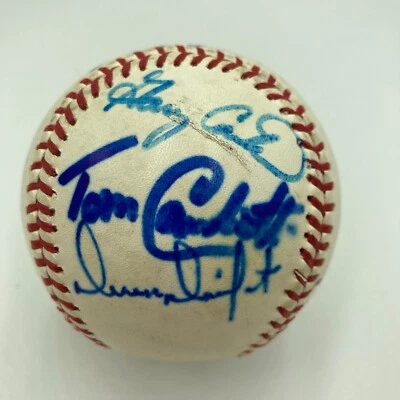 1991 Los Angeles Dodgers Signed Baseball Orel Hershiser Gary Carter JSA COA - Image 1 of 4
