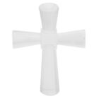 Crystal Glass Cross Figurine for Home Decor and Christian Gifts