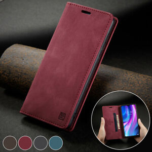 For Xiaomi Redmi Note 10s 9s 8 Pro Leather Wallet Case Slim Magnetic Flip Cover