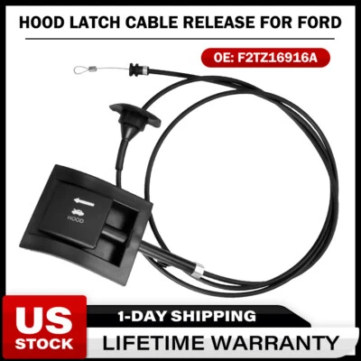 Cable de cierre de capó F2TZ16916A para lanzamiento 1992-1997 Ford F150 F350 F250 912-042 K Foto 1 de 4