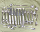 Vtg 1940's  33 Piece Oneida Community AA “Lady Drake” Silver Plate Flatware Set