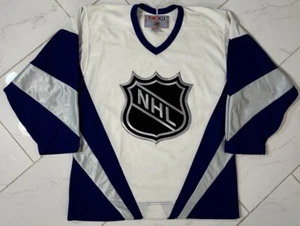 Camiseta deportiva de hockey CCM en blanco del equipo mundial All Star Game 1999 de la NHL mediana - Imagen 1 de 8