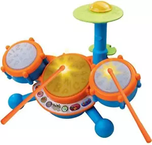 Kidibeats Kids Drum Set, Orange - Picture 1 of 12