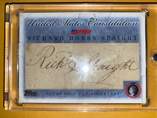 2006 TOPPS #CO-RDS CONSTITUTION CUT SIGNATURES RICHARD DOBBS SPAIGHT CARD 1/1