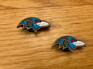 NFL Baltimore Ravens Football Team For Crocs Shoe Charms Jibbitz - 2 pieces - Picture 1 of 1