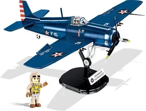 COBI WWII F4F Wildcat Fighter Plane US Army Toy Building Block Model Set # 5731 - Picture 1 of 9