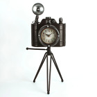 Hometime Metal Mantel Clock - Camera on Tripod