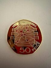 50p Coins UK Rare Fifty Pences  EU presidency Gold filler coin, UNCIRCULATED