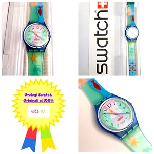 Swatch Gent Nuovo Hookipa GN118 1992 Vintage Orologio da polso NOS Anni 90 - Imagen 1 de 10