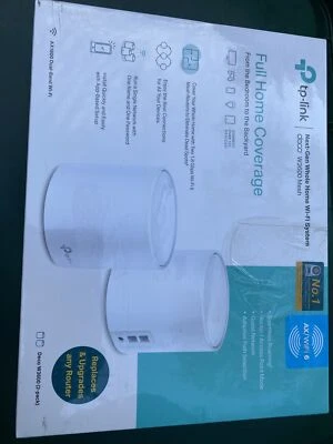 TP-LINK Deco W3600 2-pack Wi-Fi 6 System AX1800 Mesh WiFi Router - Brand New - Image 1 of 4