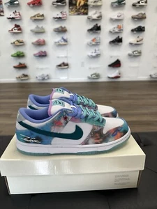 Size 9 - Nike Futura Laboratories x Dunk SB Low Bleached Aqua - Picture 1 of 6