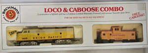 Bachmann HO Scale 61600 Union Pacific 1468 UP F9 Diesel Locomotive & Caboose - Picture 1 of 11