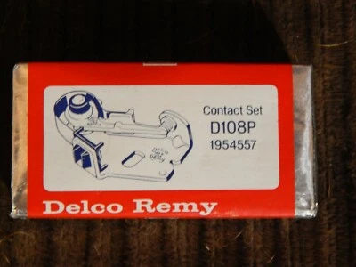 Nuevo juego de contactos de encendido Delco D108P original nuevo para todos los GM, AMC, Jeep 6 cilindros Foto 1 de 4