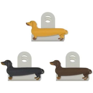 Food Bag Clips Storage Sealers Fun Dachshund Dog Lover Gift Set of 3 Clips - Picture 1 of 1