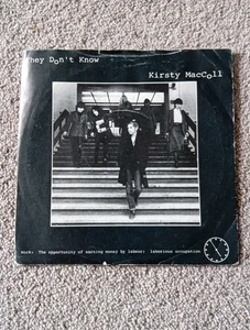 Kirsty MacColl - They Don’t Know 7” Vinyl Single 1979 UK Stiff Records - Picture 1 of 3