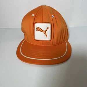 Puma Cappello Berretto Regolabile Arancione Bianco Uomo Logo Patch Golf Relax Fit OSFA - Foto 1 di 7
