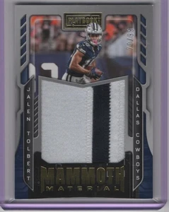 Playbook Jalen Tolbert 2022 #MM-30 materiale mammut oro #/99 toppa due colori - Foto 1 di 2
