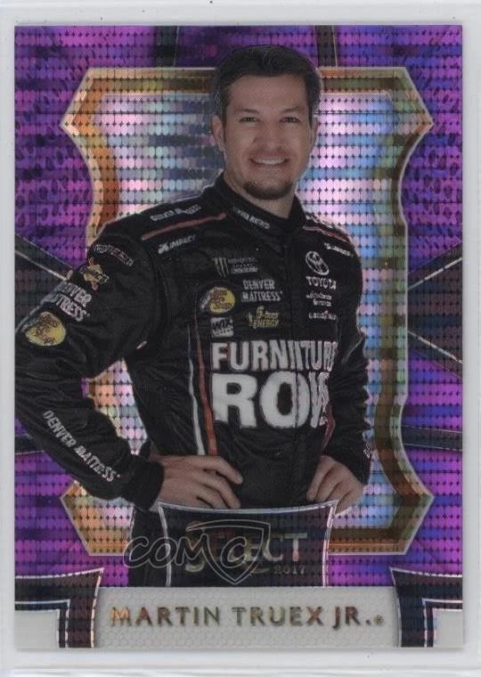 2017 Panini Select Grandstand Purple Pulsar Prizm Martin Truex Jr #33 - Image 1 of 2