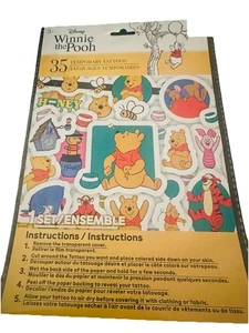 Disney Winnie The Pooh 35 Tatuajes Temporales I Set 1 Conjunto Clásico - Imagen 1 de 3
