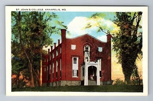 Annapolis MD-Maryland, St Johns College Vintage Souvenir Postkarte - Bild 1 von 2