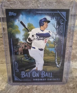 2025 Topps x Bob Ross The Joy of Baseball Shohei Ohtani 10/50 Preussian Blue #41 - Bild 1 von 7
