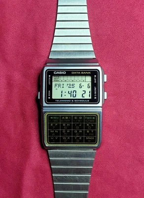 Casio DBC-610 Banca Dati Telememo Calcolatrice Orologio Vintage anni 80 - Immagine 1 di 4