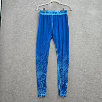 Venum Men Activewear Pants Large Blue Fusion Compression Leggings MMA 28" Inseam - Image 1 of 4